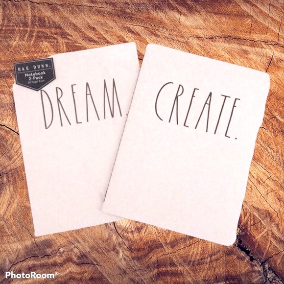 Rae Dunn Notebooks DREAM/CREATE 2 pack - Picture 2 of 8